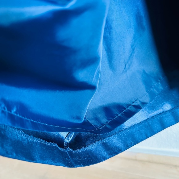 Jessica Howard 2 Pcs Navy Blue Taffeta rhinestones Long Sleeve Long Dress Siz 4 - Picture 7 of 14